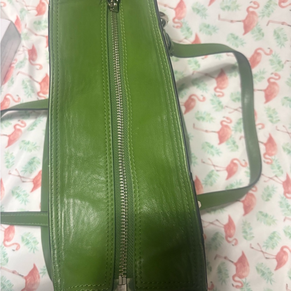 Coach Green Leather Shoulder Bag